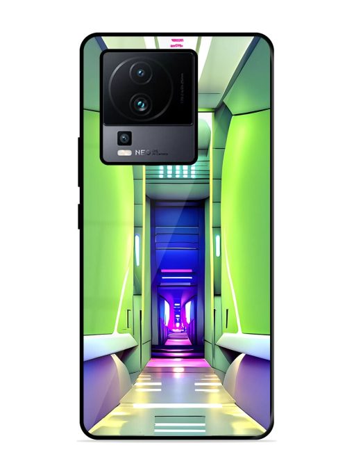 Neon Corridor Glossy Soft Edge Case for Iqoo Neo 7 (5G) Chachhi