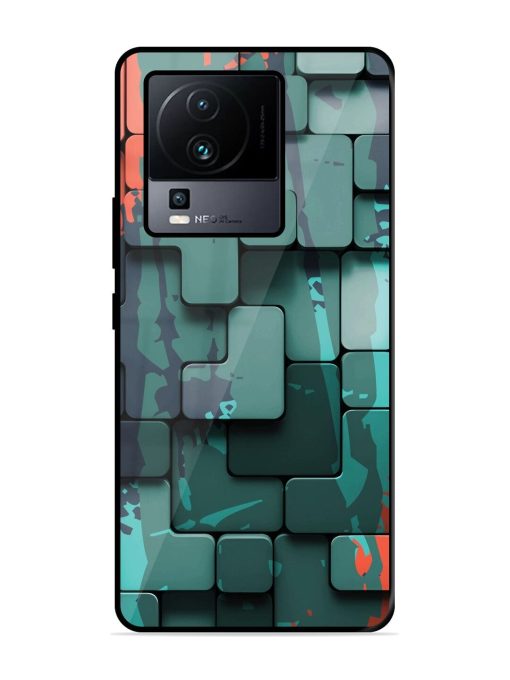 Abstract Geometric Mosaic Glossy Soft Edge Case for Iqoo Neo 7 (5G) Chachhi