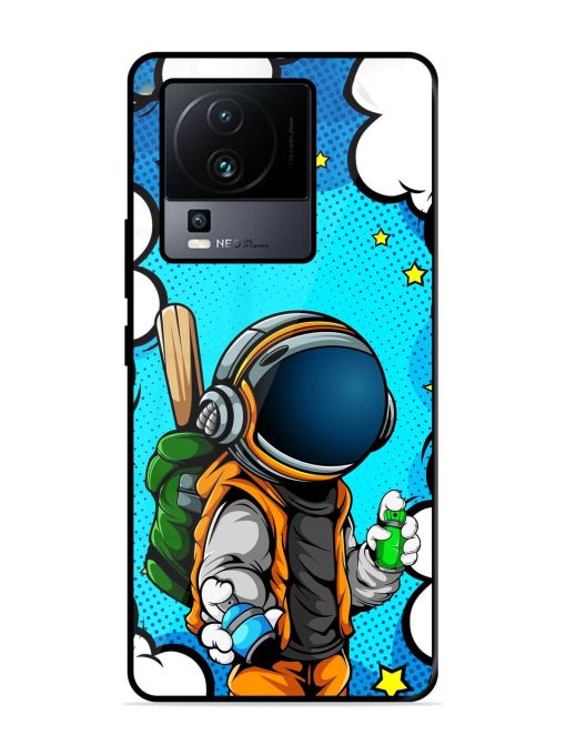 Space Graffiti Artist Glossy Soft Edge Case for Iqoo Neo 7 (5G) Chachhi