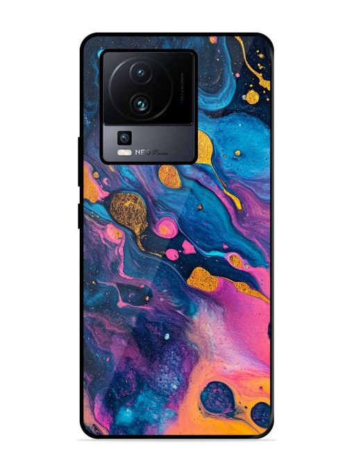 Cosmic Swirl Glossy Soft Edge Case for Iqoo Neo 7 Pro (5G) Chachhi