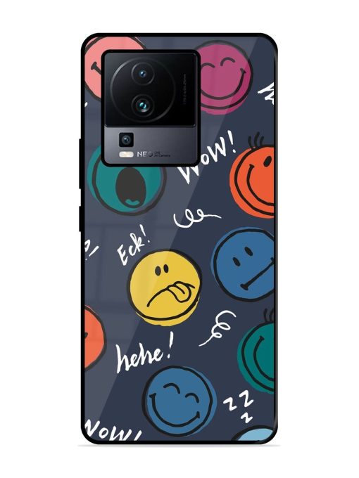 Emoticon Parade Glossy Soft Edge Case for Iqoo Neo 7 Pro (5G) Chachhi