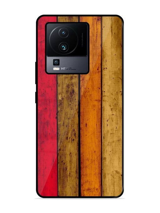 Colorful Woodgrain Glossy Soft Edge Case for Iqoo Neo 7 Pro (5G) Chachhi