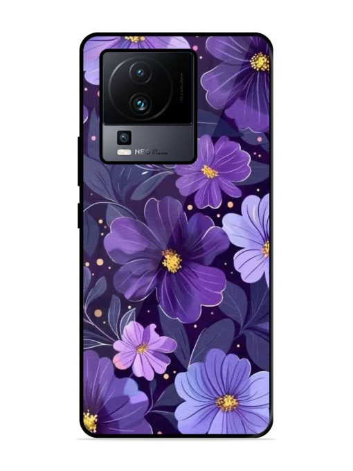 Purple Paradise Glossy Soft Edge Case for Iqoo Neo 7 Pro (5G)