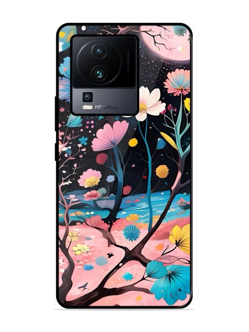 Cosmic Bloom Glossy Soft Edge Case for Iqoo Neo 7 Pro (5G) Chachhi