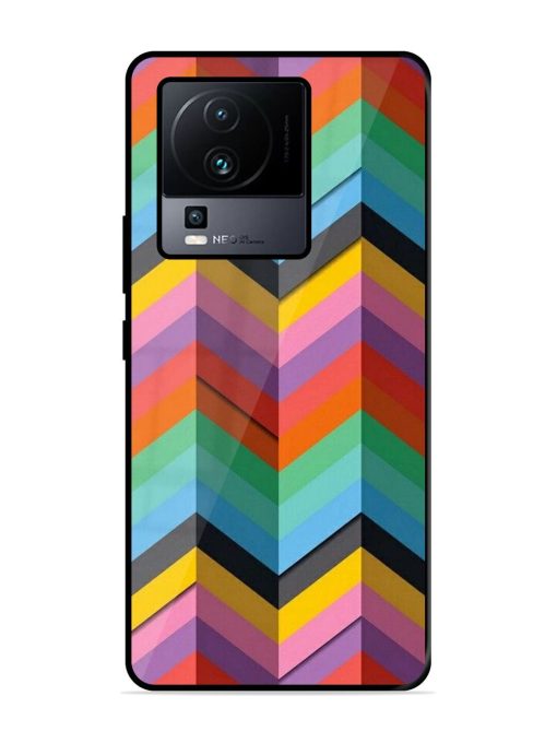 Colorful Zigzag Glossy Soft Edge Case for Iqoo Neo 7 Pro (5G) Chachhi