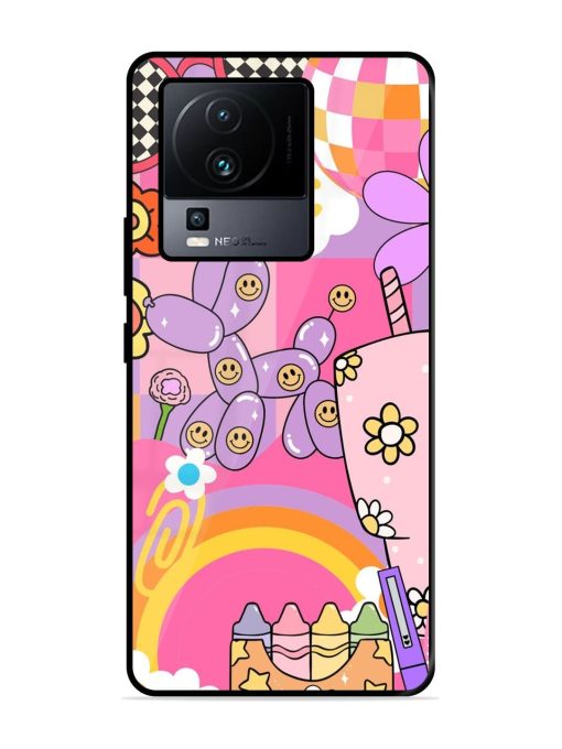 Whimsical Y2K Chaos Glossy Soft Edge Case for Iqoo Neo 7 Pro (5G) Chachhi