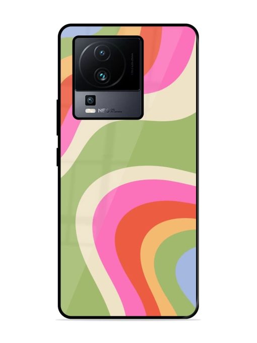 Wavy Rainbow Wonderland Glossy Soft Edge Case for Iqoo Neo 7 Pro (5G)