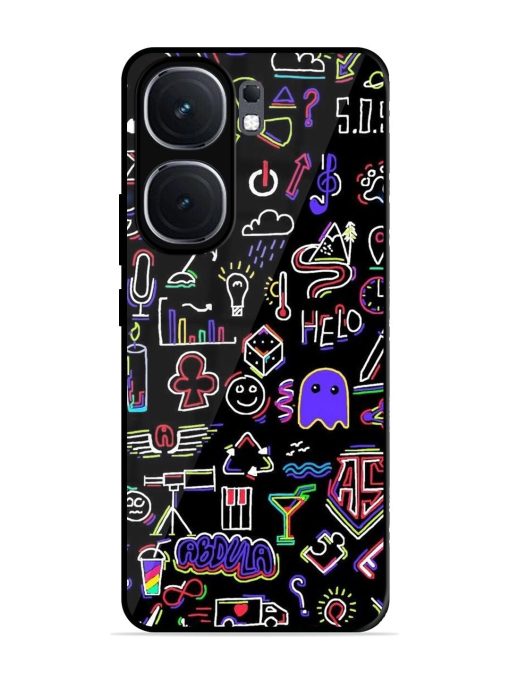 Neon Doodle Glossy Soft Edge Case for Iqoo Neo 9 Pro (5G) Chachhi