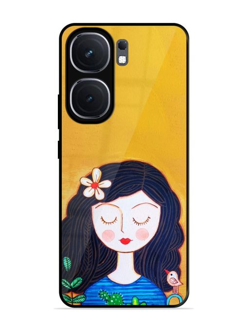 Girl Illustration Glossy Soft Edge Case for Iqoo Neo 9 Pro (5G) Chachhi