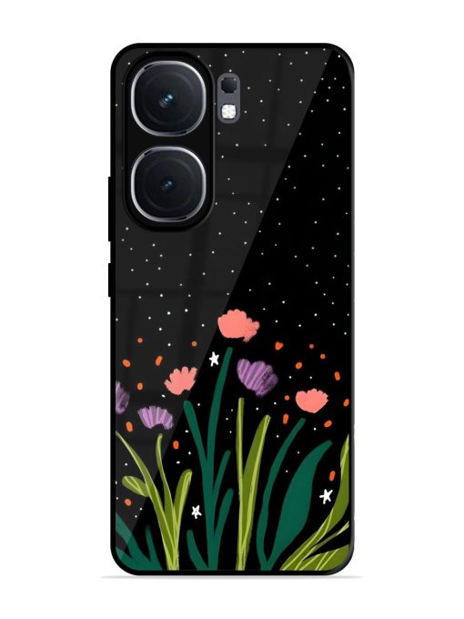 Midnight Bloom Glossy Soft Edge Case for Iqoo Neo 9 Pro (5G)