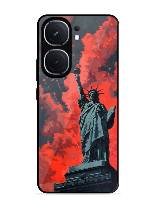 Lady Liberty'S Firework Finale Glossy Soft Edge Case for Iqoo Neo 9 Pro (5G) Chachhi