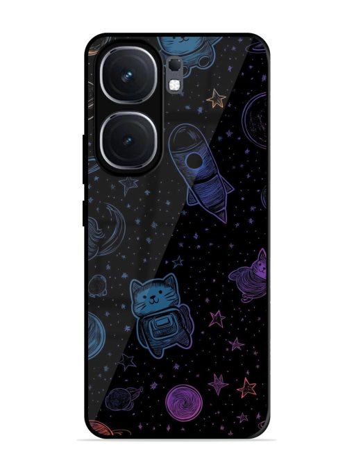 Cosmic Cat Chaos Glossy Soft Edge Case for Iqoo Neo 9 Pro (5G) Chachhi