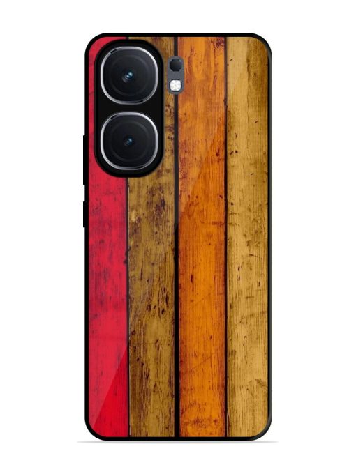 Colorful Woodgrain Glossy Soft Edge Case for Iqoo Neo 9 Pro (5G)