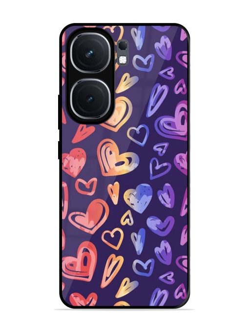 Rainbow Hearts Glossy Soft Edge Case for Iqoo Neo 9 Pro (5G) Chachhi