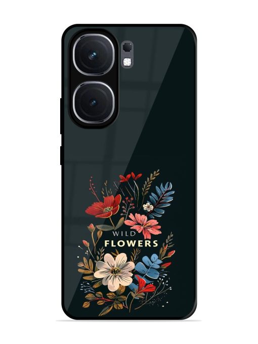 Dark Floral Glossy Soft Edge Case for Iqoo Neo 9 Pro (5G) Chachhi