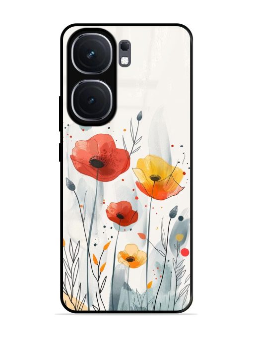 Poppy Fields Glossy Soft Edge Case for Iqoo Neo 9 Pro (5G) Chachhi