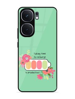 Recharge And Bloom Glossy Soft Edge Case for Iqoo Neo 9 Pro (5G)
