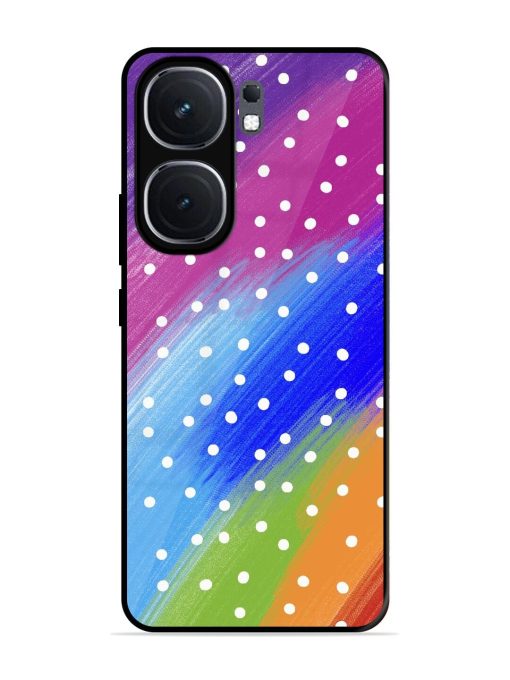 Rainbow Polka Dot Dream Glossy Soft Edge Case for Iqoo Neo 9 Pro (5G) Chachhi