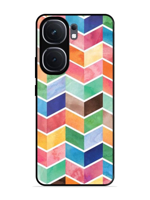 Watercolor Chevron Whimsy Glossy Soft Edge Case for Iqoo Neo 9 Pro (5G) Chachhi