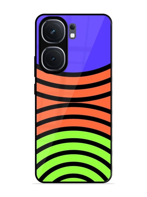 Psychedelic Stripe Symphony Glossy Soft Edge Case for Iqoo Neo 9 Pro (5G) Chachhi