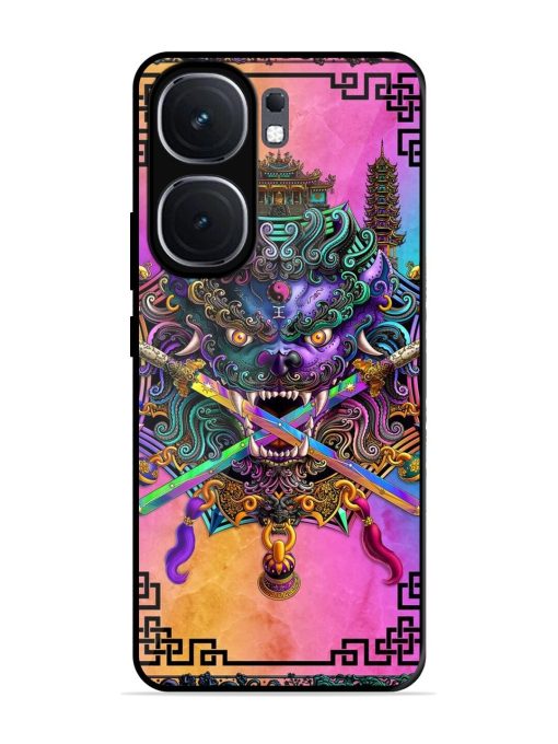 Psychedelic Fu Dog Tapestry Glossy Soft Edge Case for Iqoo Neo 9 Pro (5G)