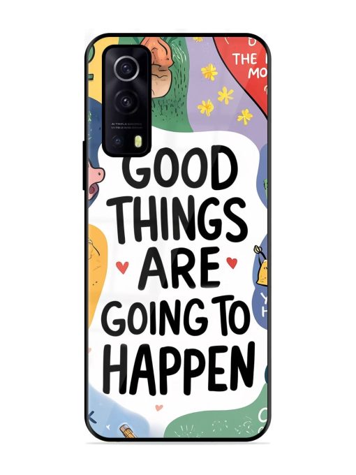 Uplifting Scribbles Glossy Soft Edge Case for Iqoo Z3 (5G) Chachhi