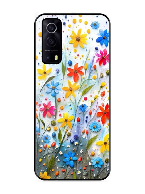 Vibrant Floral Glossy Soft Edge Case for Iqoo Z3 (5G) Chachhi