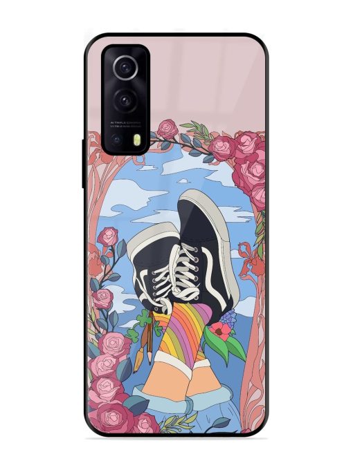 Floral Fantasy Glossy Soft Edge Case for Iqoo Z3 (5G) Chachhi