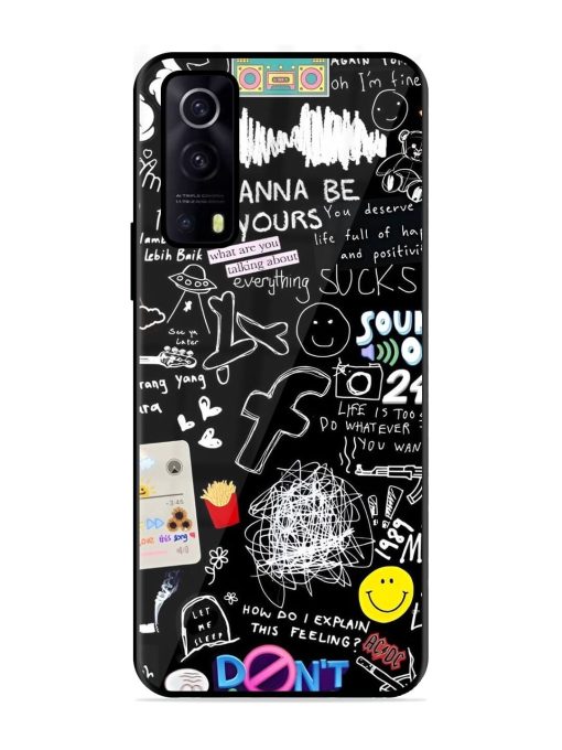 Doodle Diary Glossy Soft Edge Case for Iqoo Z3 (5G) Chachhi