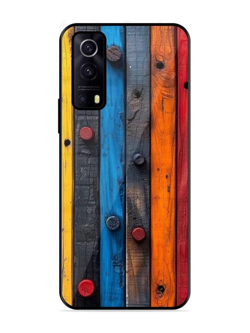 Rainbow Plank Glossy Soft Edge Case for Iqoo Z3 (5G) Chachhi