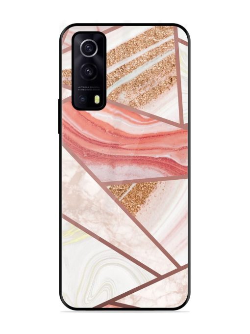 Rosy Mosaic Glossy Soft Edge Case for Iqoo Z3 (5G) Chachhi