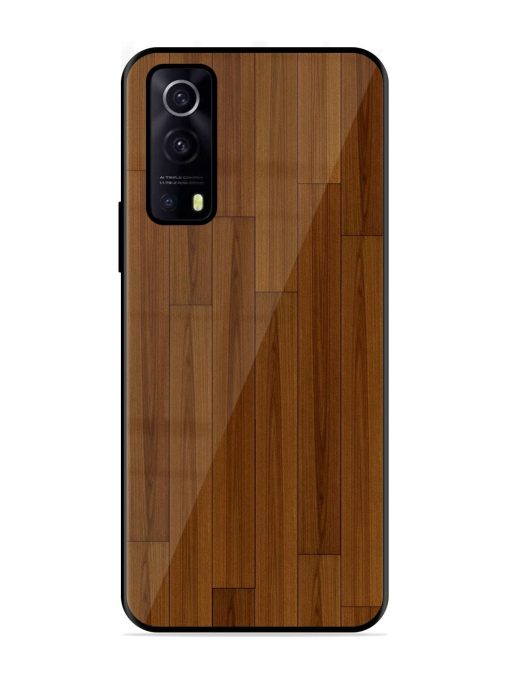 Warm Woodgrain Glossy Soft Edge Case for Iqoo Z3 (5G) Chachhi