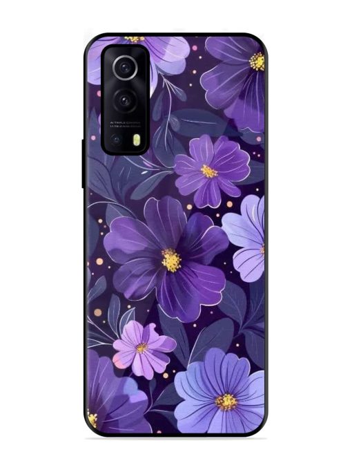 Purple Paradise Glossy Soft Edge Case for Iqoo Z3 (5G) Chachhi