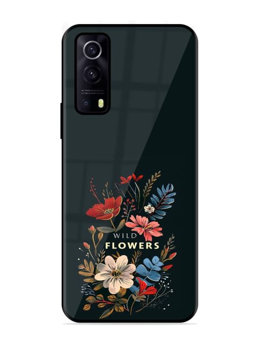 Dark Floral Glossy Soft Edge Case for Iqoo Z3 (5G) Chachhi