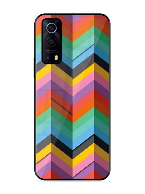 Colorful Zigzag Glossy Soft Edge Case for Iqoo Z3 (5G) Chachhi