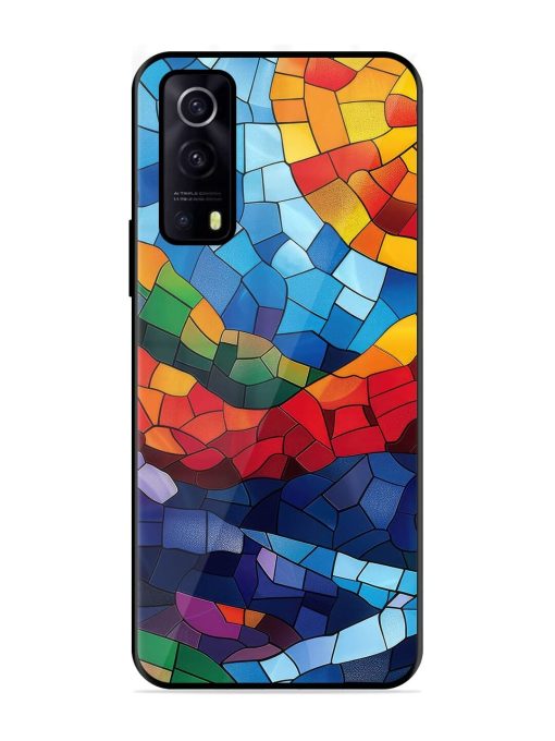 Mosaic Sunset Glossy Soft Edge Case for Iqoo Z3 (5G) Chachhi