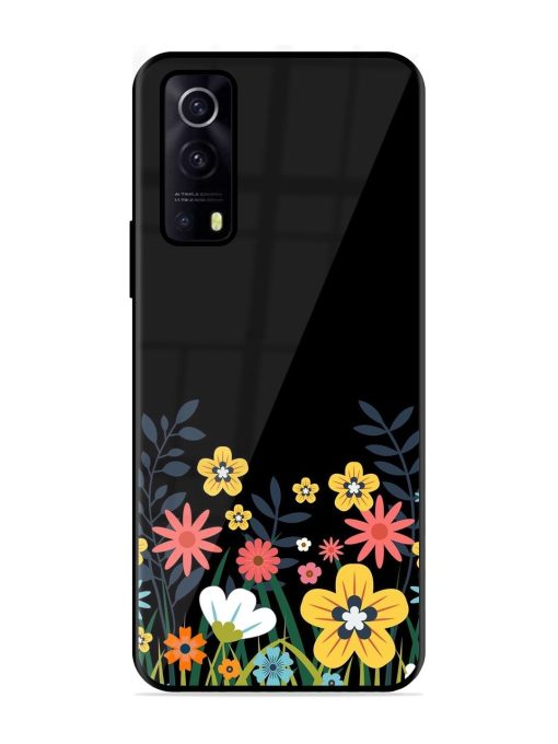 Floral Night Sky Glossy Soft Edge Case for Iqoo Z3 (5G) Chachhi