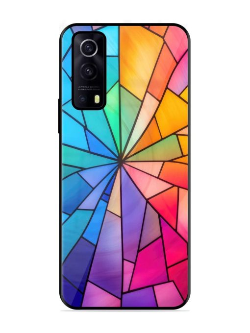 Stained Glass Kaleidoscope Of Colors Glossy Soft Edge Case for Iqoo Z3 (5G)