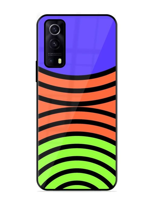 Psychedelic Stripe Symphony Glossy Soft Edge Case for Iqoo Z3 (5G) Chachhi