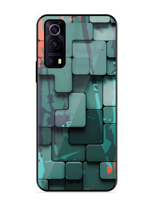 Abstract Geometric Mosaic Glossy Soft Edge Case for Iqoo Z3 (5G) Chachhi