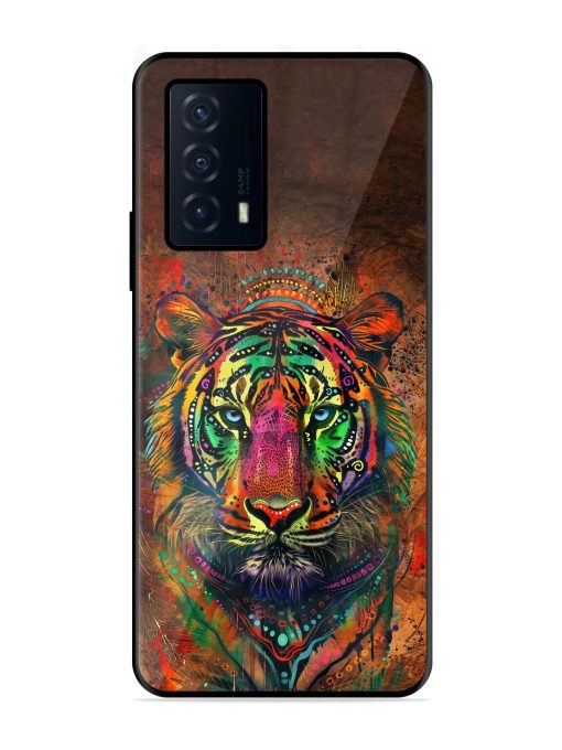 Cosmic Tiger Glossy Soft Edge Case for Iqoo Z5 (5G)