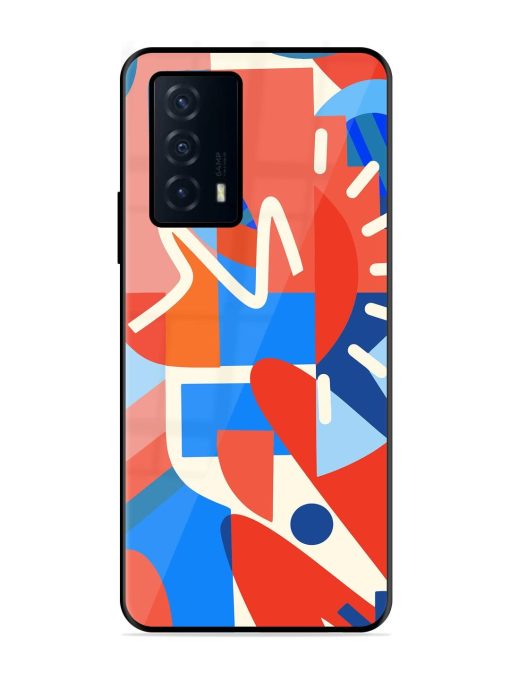 Abstract Harmony Glossy Soft Edge Case for Iqoo Z5 (5G)