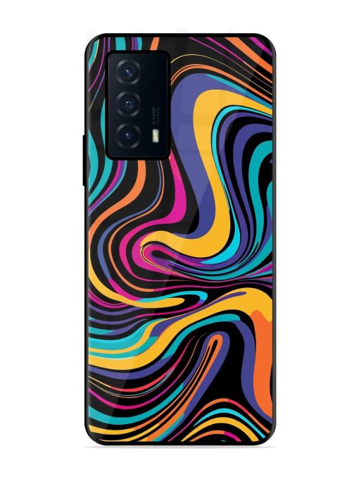 Psychedelic Swirl Glossy Soft Edge Case for Iqoo Z5 (5G)