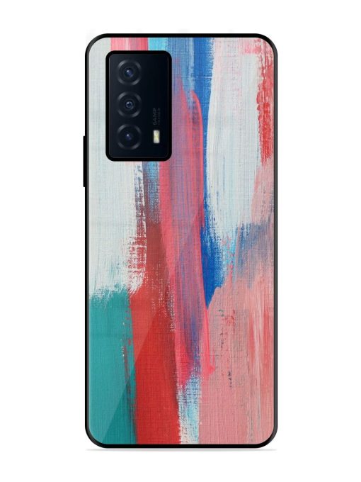 Colorful Chaos Glossy Soft Edge Case for Iqoo Z5 (5G)