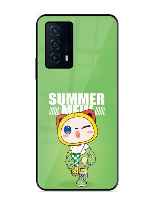 Purrfect Summer Glossy Soft Edge Case for Iqoo Z5 (5G)