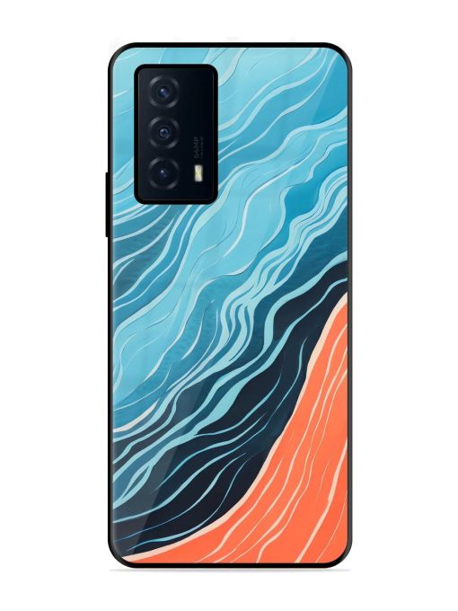 Oceanic Divide Glossy Soft Edge Case for Iqoo Z5 (5G)