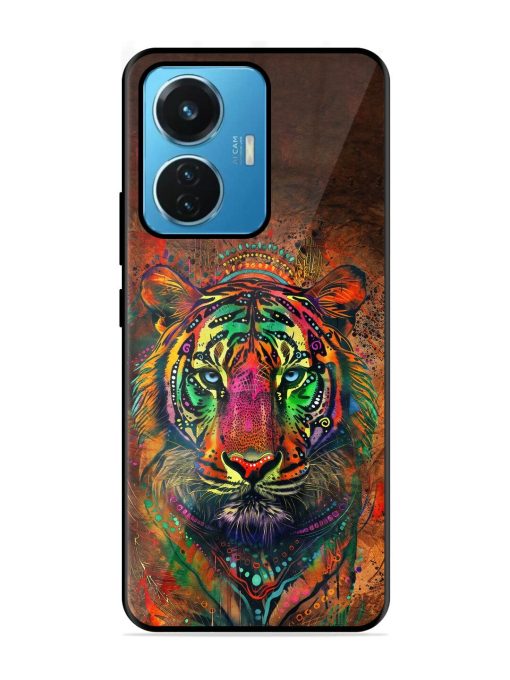 Cosmic Tiger Glossy Soft Edge Case for Iqoo Z6 (44W) Chachhi