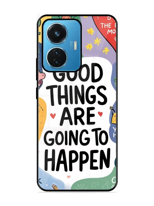 Uplifting Scribbles Glossy Soft Edge Case for Iqoo Z6 (44W) Chachhi