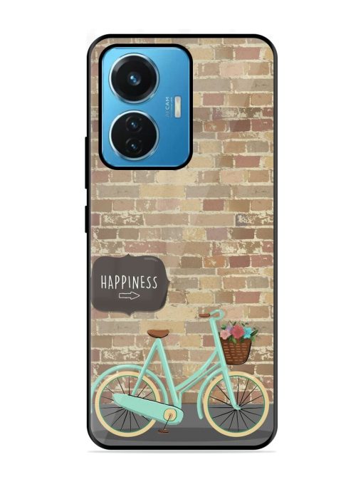 Pedaling Towards Happiness Glossy Soft Edge Case for Iqoo Z6 (44W) Chachhi