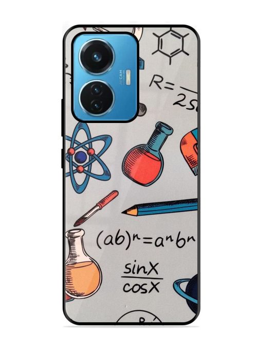 Science Doodle Glossy Soft Edge Case for Iqoo Z6 (44W) Chachhi